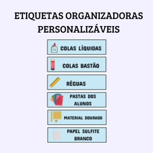 Etiquetas Organizadoras Personalizáveis